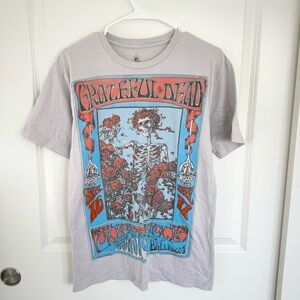 Grateful Dead 2009 Graphic Skull Roses Shirt Mouse Kelley RHINO Medium